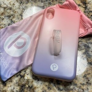 iPhone X/xs loopy case pink and purple ombré